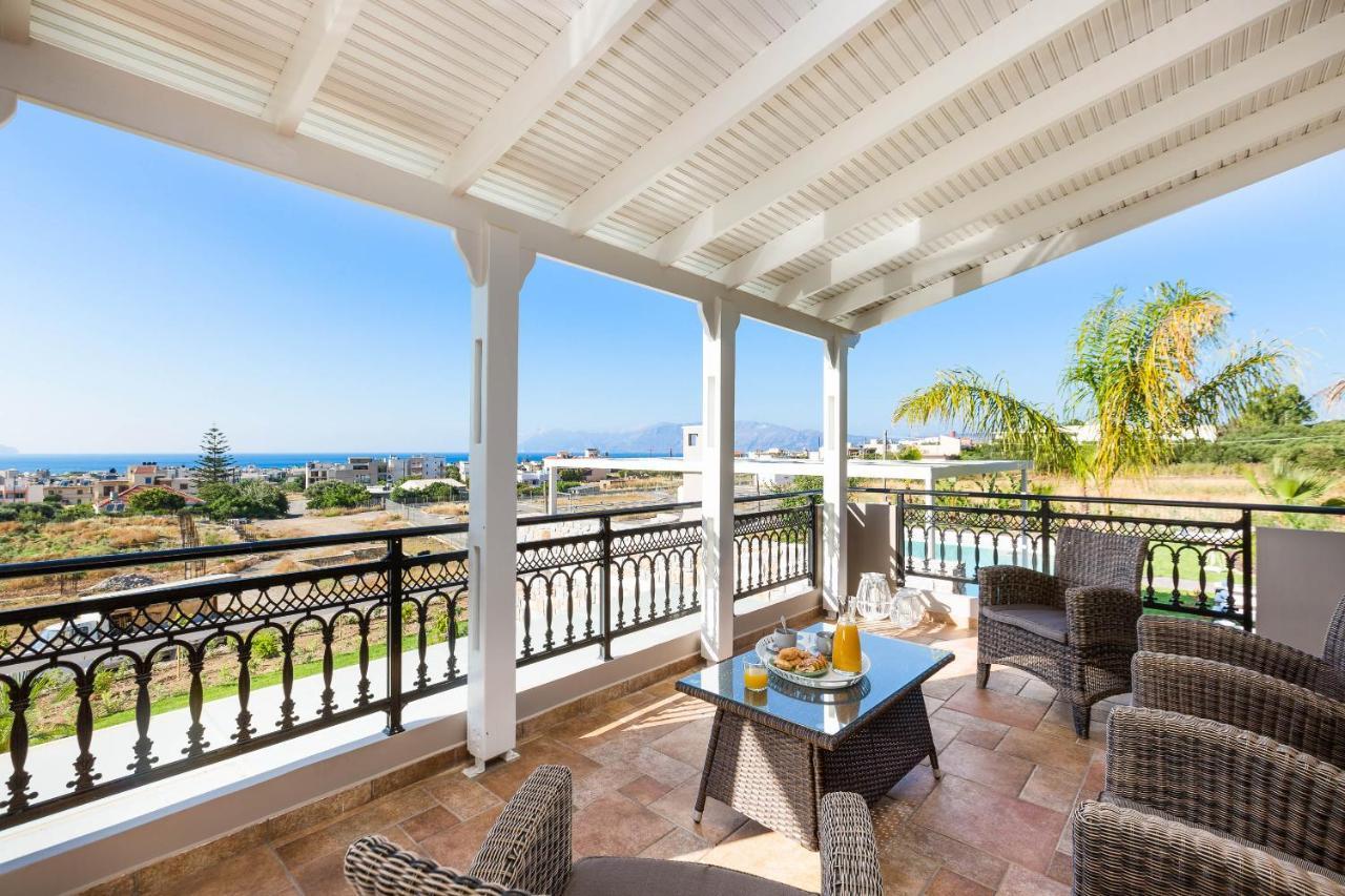 Villa Anemeli - Luxury Pool Villa With Gorgeous Seaview Kíssamos Exterior foto